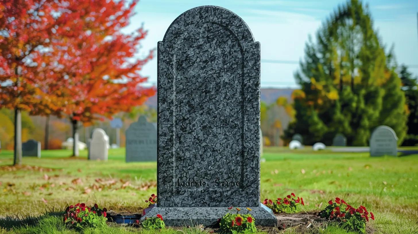 new Granite Headstone