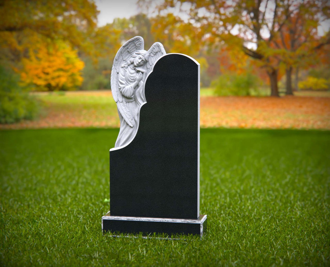 photo_2026-01-07_21-21-00.jpg Guardian Angel Embrace Upright Monument - Image 1