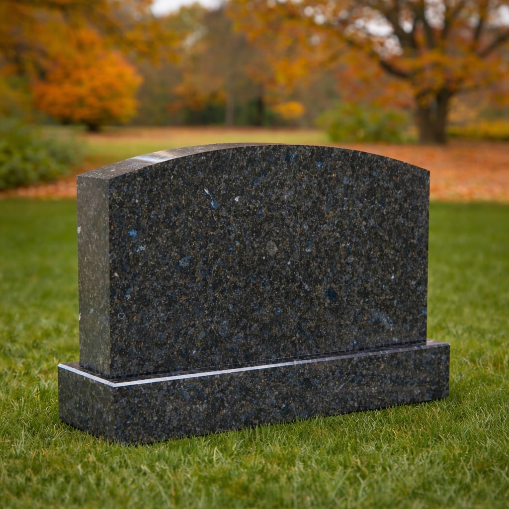 photo_2026-01-22_17-06-47.jpg Round-Top Upright Granite Headstone - Image 1