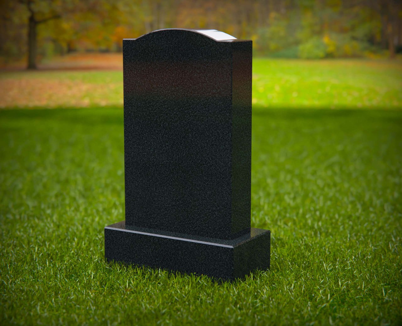 photo_2026-01-29_23-47-25 Classic Arched-Top Single Upright Granite Headston - Image 1