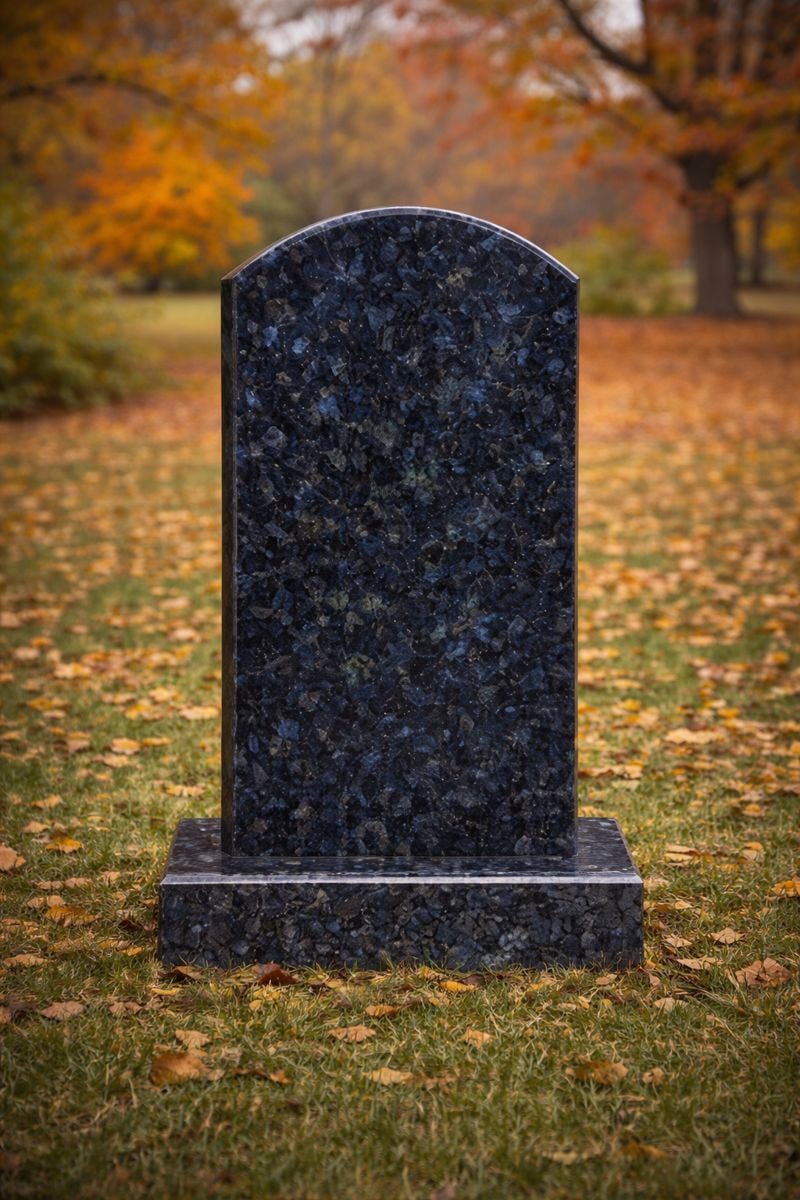 photo_2026-02-02_17-54-55 Serpentine Upright Granite Headstone - Image 1